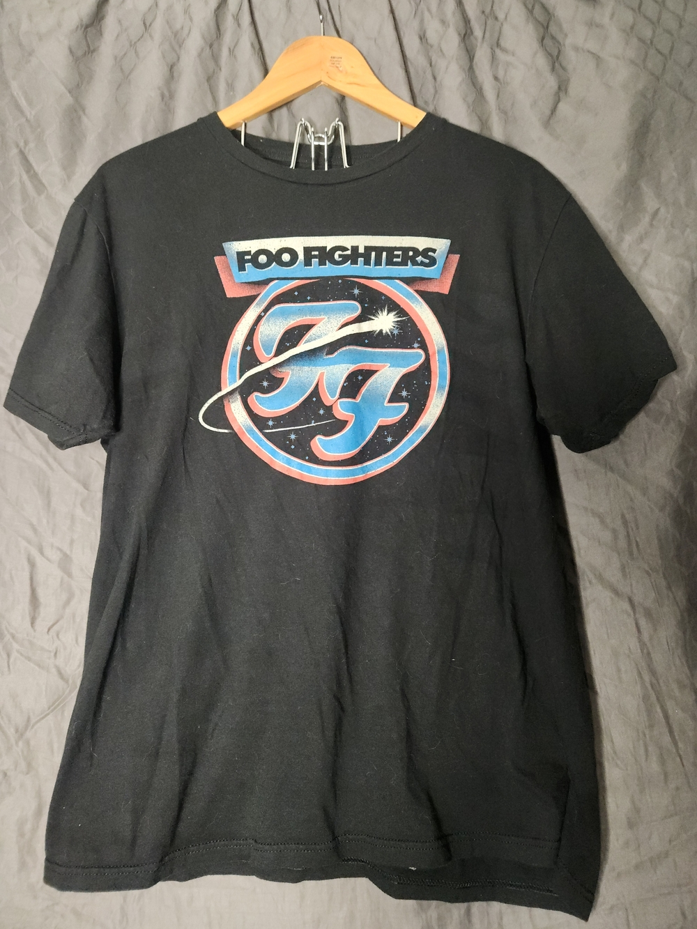 Foo Fighters Black Graphic Band Tee - Black with Red/Blue Logo